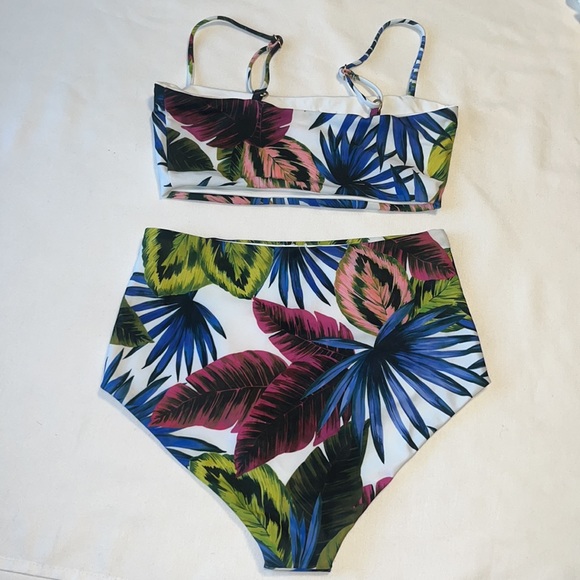 NWOT L*Space Rebel Electric Palm Bikini Top & Portia Electric Palm Bottom S - Picture 3 of 14